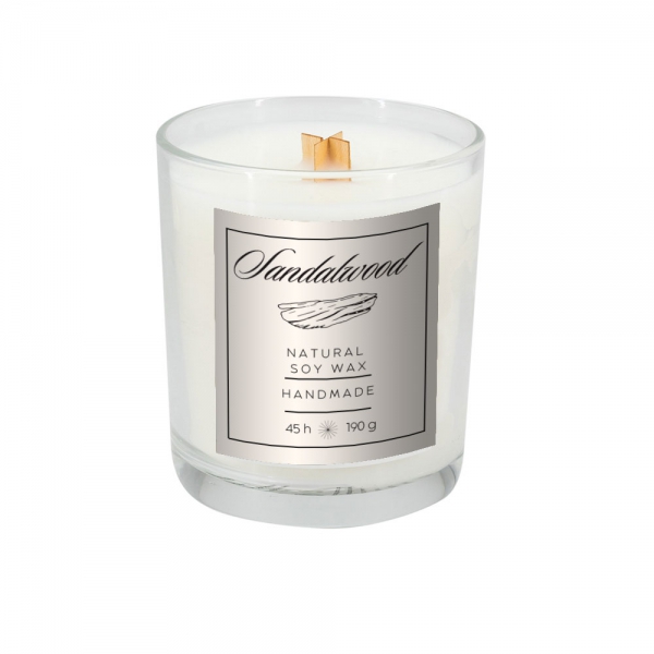 Świeca sojowa 190g Sandalwood